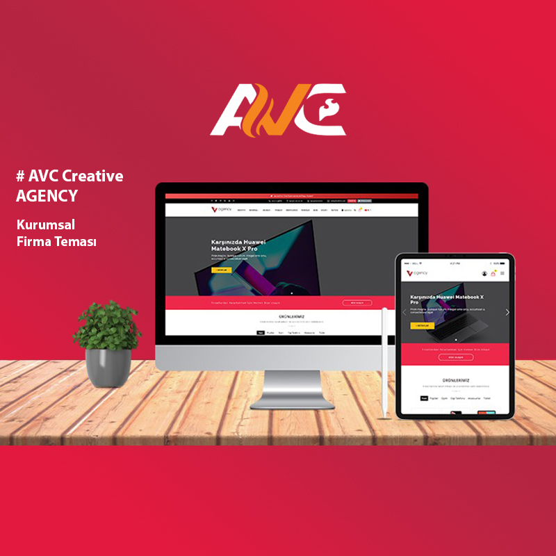 AVC Creative Agency Kurumsal Ürün Satış Teması
